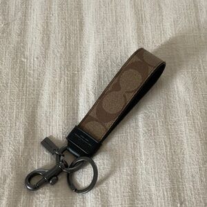 Coach Brown Keyfob Wristlet